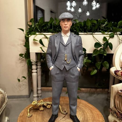 Tommy Shelby Peaky Blinders – 2-in-1 Modular No-AMS STL (Hair & Cap)