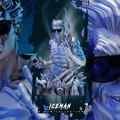 071723-Wciked-Iceman-Bust-Image-001.png Archivo 3D WICKED MARVEL ICEMAN BUSTO 2023: PROBADO Y LISTO PARA IMPRESIÓN 3D・Design para impresora 3D para descargar