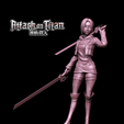 \®@ | ZENBRUSH3D Annie Leonhart - Attack On Titan - Shingeki no Kyojin 3D PRINTING MODEL STL