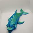Niedlicher Flexi Print-in-Place Delfin