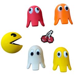 1.jpg Pacman Wall Decor Set with Ghosts, Cherry, and Pallets
