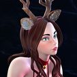 Reindeer-Girl-06.jpg Reindeer Girl - 3D Print Ready