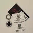 il_794xN.5337134361_9ivg.webp Puppy Paw NFC Digital Business Card Keychain Harness Accessory