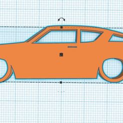 Web-capture_23-11-2023_134851_www.tinkercad.com.jpeg Porte-clés Datsun B210 Coupe Silhouette