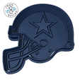 NFL-Helmets-Dallas-Cowboys_8cm_2pc_CP.png Dallas Cowboys Helmet - NFL - Cookie Cutter - Fondant - Polymer Clay