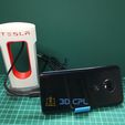 Tesla SuperCharger Phone Charger-4.jpg Archivo STL gratis Tesla SuperCharger Phone for USB-C・Plan de impresión en 3D para descargar