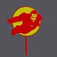 10-ironman2.jpg Cake Topper - Super hero - iron man flying
