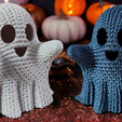 Oh.png Crocheted Ghost & Keychain