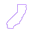 california 3.5 in tall.stl STATE OF California COOKIE CUTTER - 5 SIZES TO PRINT, SUPER SHARP CUTTING EDGE!
