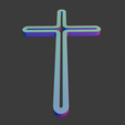r-6png.png Elegant Cross on the Wall for 3D Printing