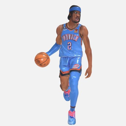 Shai Gilgeous-Alexander 直筆サイン入り フィギュア 🎲 Shai Gilgeous-Alexander - Figure・ OBJ File for 3D printing・Cults