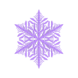 reiter-150steps.stl Snowflake growth simulation in OpenSCAD