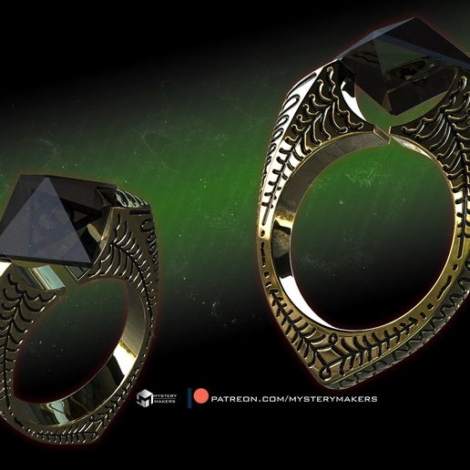💍 Marvolo Gaunt ring・ 3D File for 3D printing・Cults