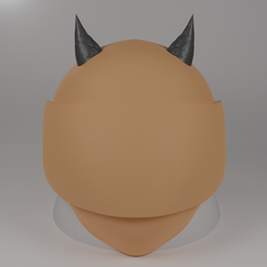 Horn2.png STL file Horns for motorcycle helmet・3D printing model to download