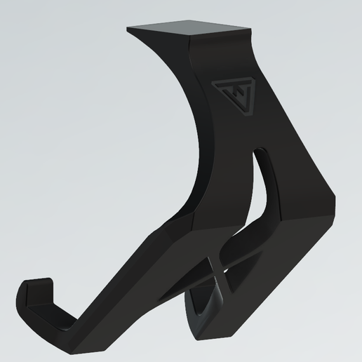 Back.PNG STL-Datei Under-Desk Controller Holder・Design für 3D-Drucker zum herunterladen, kaeveedesign