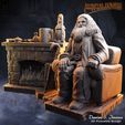 D ) A <«, . Y re 3 oe 3D ES Sculpt Rubeus Hagrid Harry Potter Diorama for 3D Print Hagrid's Hut