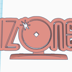 Izone.png STL file Iz*One Izone Kpop Logo Display Ornament・3D printer design to download
