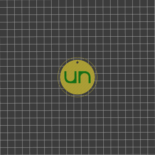 national university keychain - national university keychain 3D model