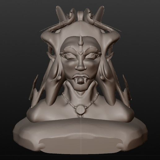 elven vampire (series of fantastic busts)