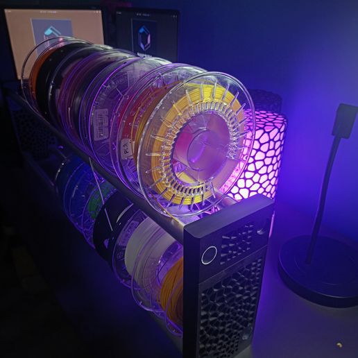 STL file Expandable filament spool holder stand DIY 🪢 ・3D printer model ...