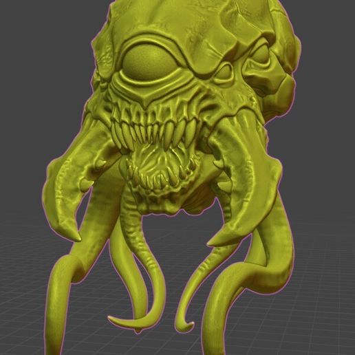 Xeno alien nice head thing 3D model preview