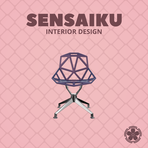 Miniature Replica 1:12 Christ & Gantenbein 15. Chair One with Four Star Base for Miniature Dollhouse - 3D Print Instant Download - Miniature Furniture Designer Series