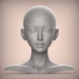 2.25.jpg 27 3D HEAD FACE FEMALE CHARACTER FEMALE TEENAGER PORTRAIT DOLL BJD LOW-POLY 3D MODEL