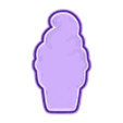 ice.stl Swirly Cone Cookie Cutter