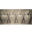 all-four-unpainted.jpg Ancient Egyptian Canopic Jars