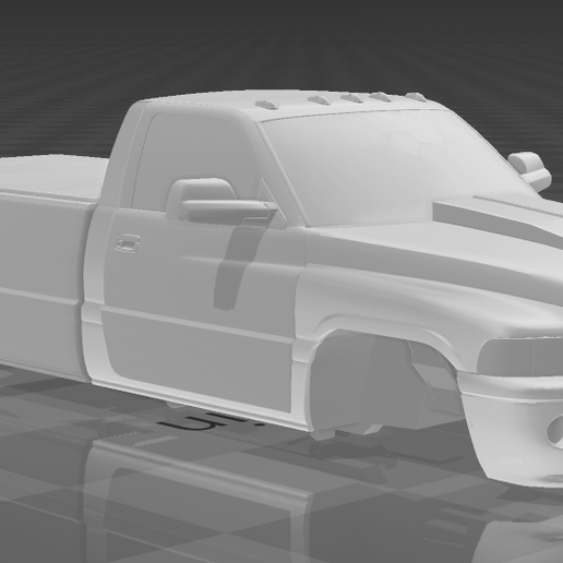 2nd gen cummins long bed 1/64 1/16 1/87 1/24 3D model