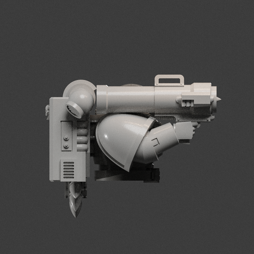 UPSCALED shoulder mounted missle launcher