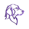 Golden Retriever Line Art.stl Golden Retriever Line Art
