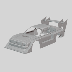 Audi-S1-hillclimb-i1.png Archivo STL Audi S1 Hillclimb 1985 Carrocería imprimible・Modelo para descargar y imprimir en 3D