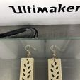 IMG_5233.jpg Free STL file Fringe earrings・3D printable model to download