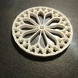 DSC_0574.JPG Бесплатный STL файл table home kitchen empty pocket coaster table coaster gothic rose window notre-dame de paris・3D-печатная модель для загрузки
