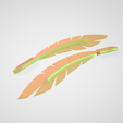 Knipsel.png STL file Feather and inkwell (working pen)・3D printing idea to download