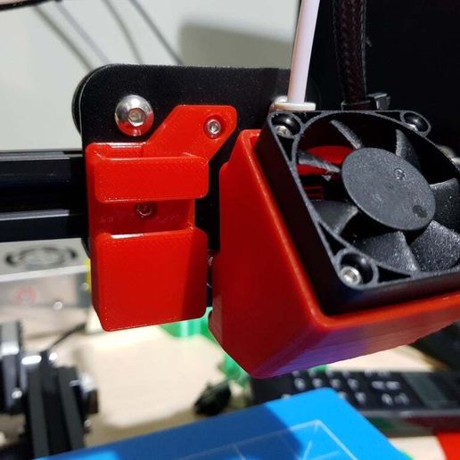 Ender-2 Caliper Bed Leveling mount - 3D model önizlemesi