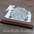 2.png Ave Maria (Latim) - Decoração 3D