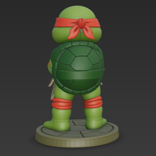 🐢 Raphael Chibi TMNT・ STL File for 3D printing・Cults