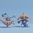 hitmontop-render.jpg Pokemon - Hitmontop with 2 poses