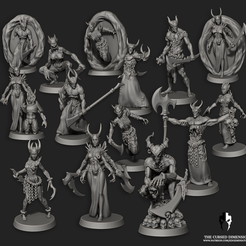 2021_06_all.png STL file Cursed Warp Warriors - 01 - Cursed Elves・3D printer design to download