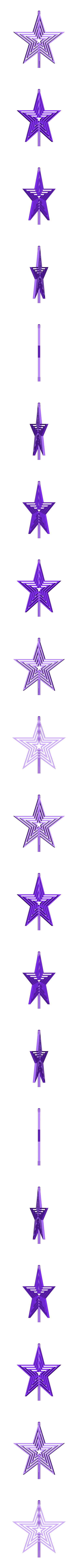 4star_tree.stl Spinning Christmas Star