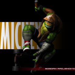 mickey-render.jpg Download OBJ file MIchelangelo TMNT • 3D print object, bogdan_rdjnvc