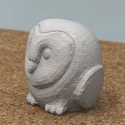 LoveOwl_03.jpg Free STL file Lovely Owl [FREE]・3D printable design to download