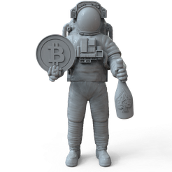 untitled.29.png Download file Astronaut bitcoin • 3D printer design, Heisemberg9106