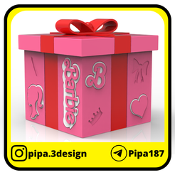 Caja-navideña-Barbie.png CHRISTMAS BOX - CONTAINER - CANDY BOX - BARBIE