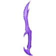 Skyrim_Daedric_Dagger  (Cut 2).stl The elder scrolls: Skyrim weapons - Daedric Dagger