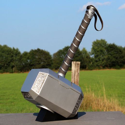 Free Stl File Thor Hammer Mjolnir Stand・3d Printer Design To Download・cults