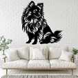 Pomeranian2x.png Pomeranian 2D Wall Art/Window Art