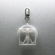 assembled1.jpg Vitruvian Man Keychain Accessory (variation 1)